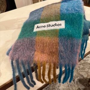Acne Studios Multicolor Plaid Scarf
